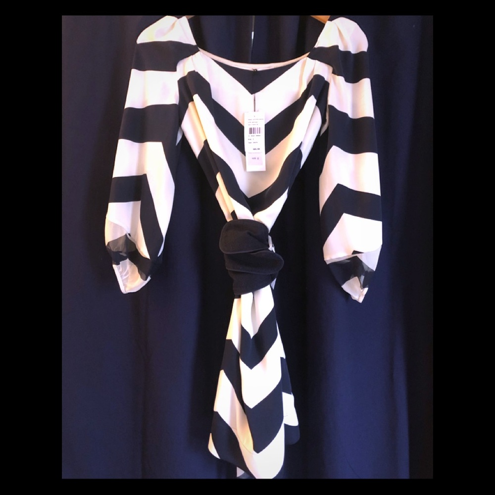 DVF Striped shift dress